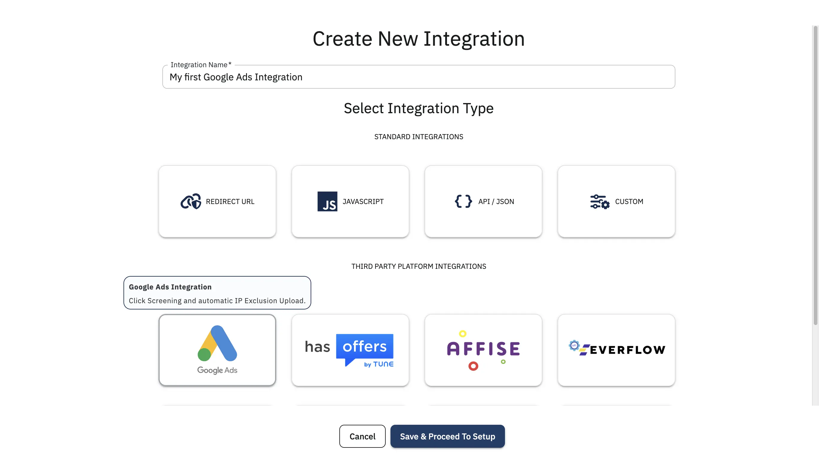 24Metrics integrations dashboard